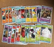 24 Sainsbury's Exclusive Pixar Disney Star Wars Marvel Heroes Collectible Cards