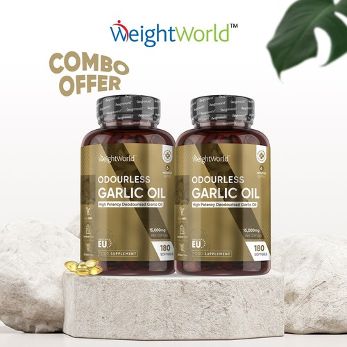 Garlic oil 180 softgels - garlic,