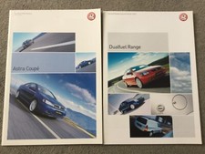 VAUXHALL ASTRA Coupe and Dual fuel range 2003 models brochures. in VGC 
