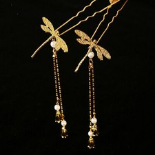 Retro Hairpin Dragonfly Tassel