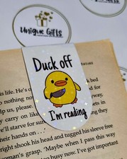 Duck Magnetic Bookmark | LAMINATED | Book | Gift | Cheeky | Hilarious | Humour 
