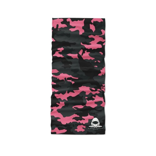 Pink camo snood face - -,