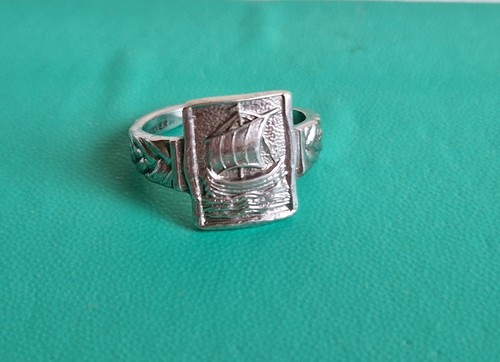 Rare viking ship ring - ship, ward