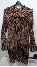 Ganni Georgette Tiger Eye Dress