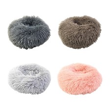 Round Plush Bed for Small Pet Thicken Warm Cushion for Hamsters and Guinea Pigs