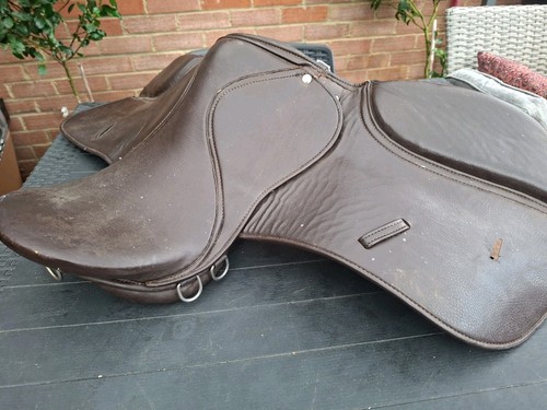 Leather horse saddle - leather,