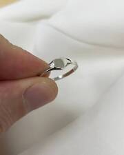 925 Sterling Silver Baby ring Children and Adults size heart shape ring Girls