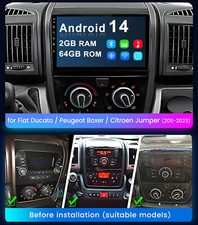 Carplay Car Radio Stereo For FIAT Ducato Boxer 2006-2024 GPS Navi WIFI RDS DAB+