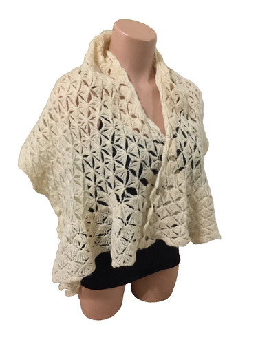 Retro wool shawl wrap shoulder