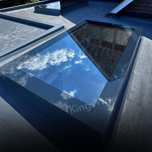 Triple glazed flat rooflight - flat,