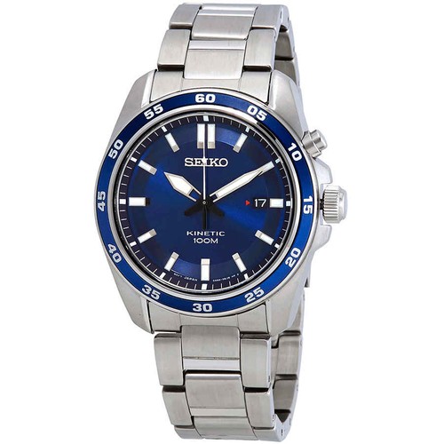 Seiko kinetic blue dial - blue,
