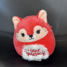 VGC Kellytoy Squishmallow Lexi the Red Fox Claire's Inspirational Love Yourself