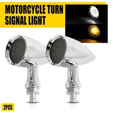 2x Motorcycle LED Bullet Turn