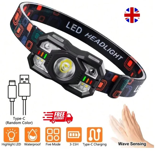 Led head torch - torch, rechargeable