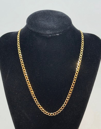9ct solid gold - curb, 7.9g