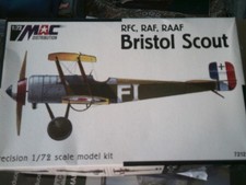 Bristol Scout aeroplane model