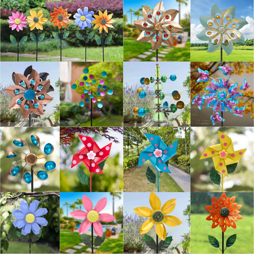 Metal wind spinners windmills - metal,