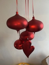 Red Bauble Hanging Display Very Large 