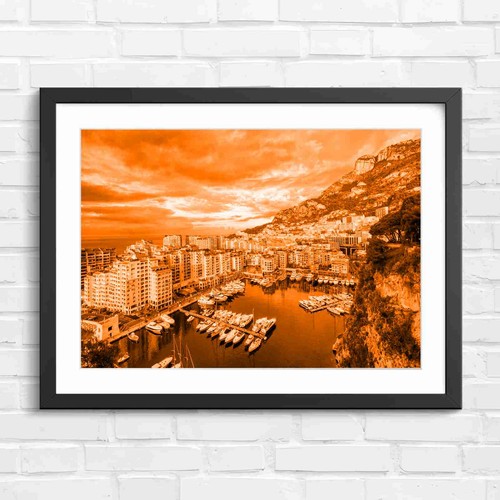 Luxury monaco harbor sunset - monaco,