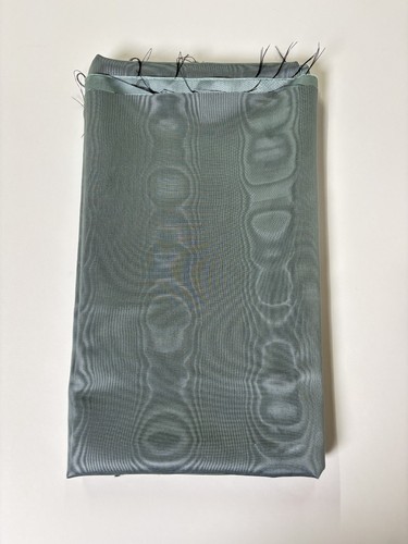 Heavy moire style grey fabric