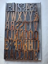 Vintage wooden letterpress - wooden,
