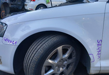 AUDI A3 8P FL CABRIOLET 2012 N/S PASSENGER SIDE WING PANEL IN WHITE LY9C