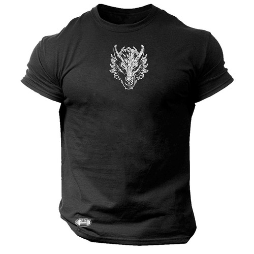 Dragon head shirt gym - dragon,