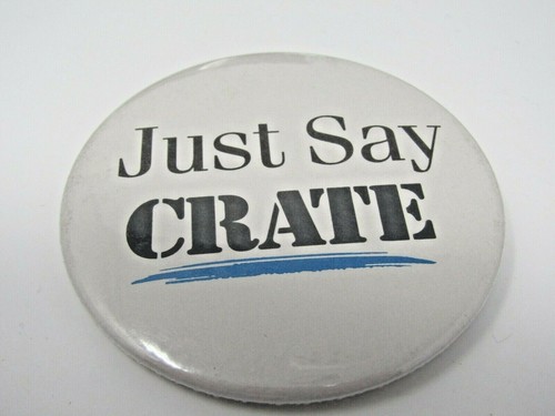 Vintage crate amps pinback - amps,