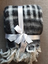 Next mono check charcoal - mono, throw