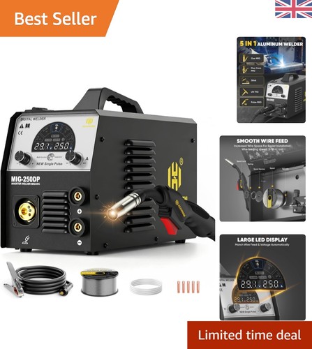 250a pulse mig aluminum - 5-in-1,