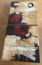 Modern Abstract Wall Art Duo -