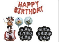 Pirate birthday party balloons - birthday,