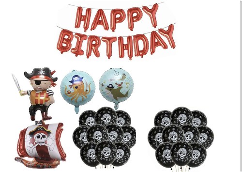 Pirate birthday party - pirate, balloons