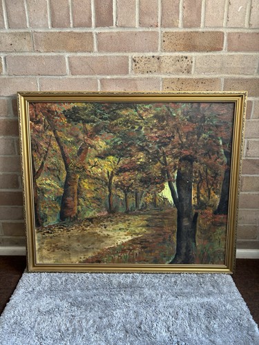 Original oil painting - oil, woodland