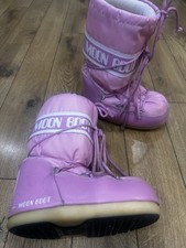 Girls Moon Boot Icon Nylon Snow Boots Ski