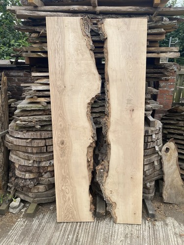 Waney edge live ash - edge, board
