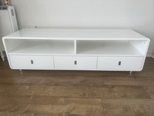 Dwell White Gloss Tv Unit &