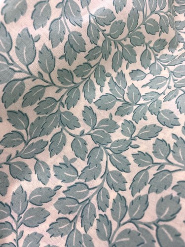 Large sage green leaf - sage, cotton