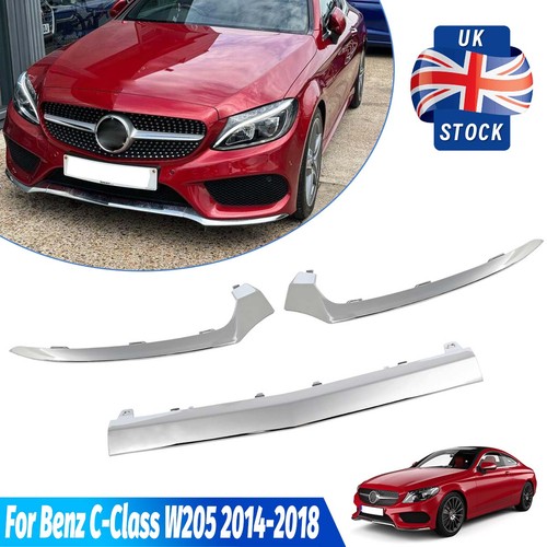 Chrome front bumper splitter - bumper,