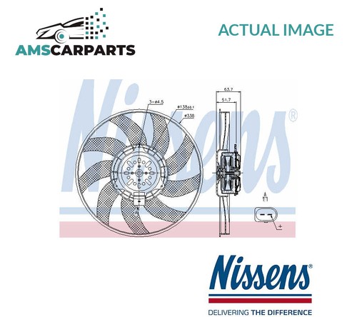 Engine cooling radiator - radiator, fan
