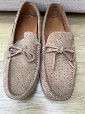 Mens Zara Brown Suede Loafers UK 9