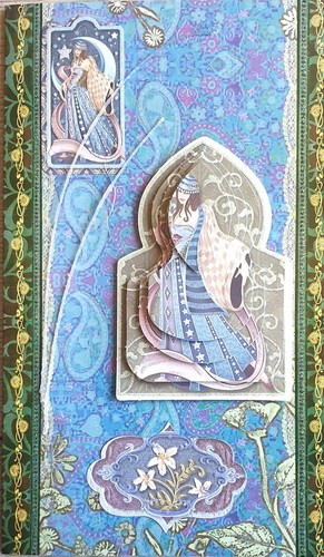 Decoupage greeting card - card,
