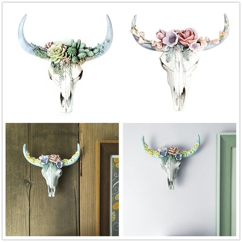 Resin longhorn cow - 3d,