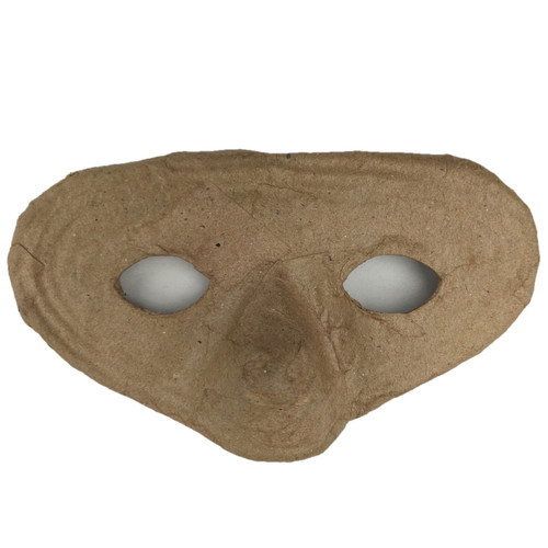 Paper mache half mask - paper,