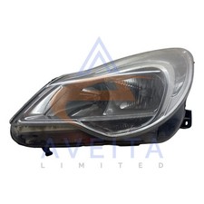Vauxhall Corsa D 2011 Facelift Chrome Headlight Left Side 13295017
