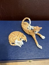 A Breed Apart Mini Cats X 2 White, Ginger Stripe
