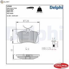 BRAKE PAD SET DISC BRAKE LP565