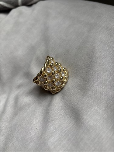 Gold plated keeper ring - gold,