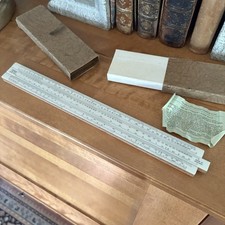 Vintage Unique Log Slide Rule In Original Box Made In England