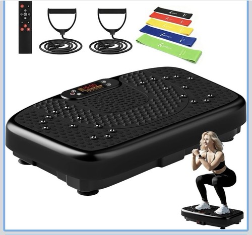 Black vibration plate exercise - black,